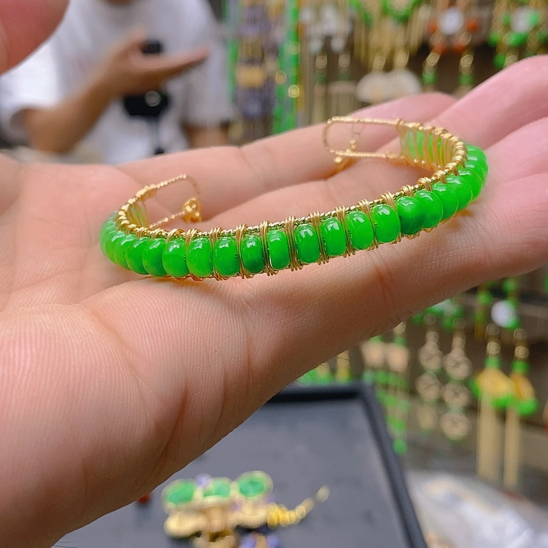 翡翠合金耳饰翡翠