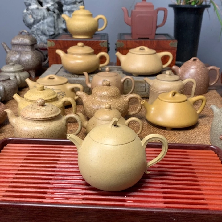 紫砂茶壶本山绿茄瓜