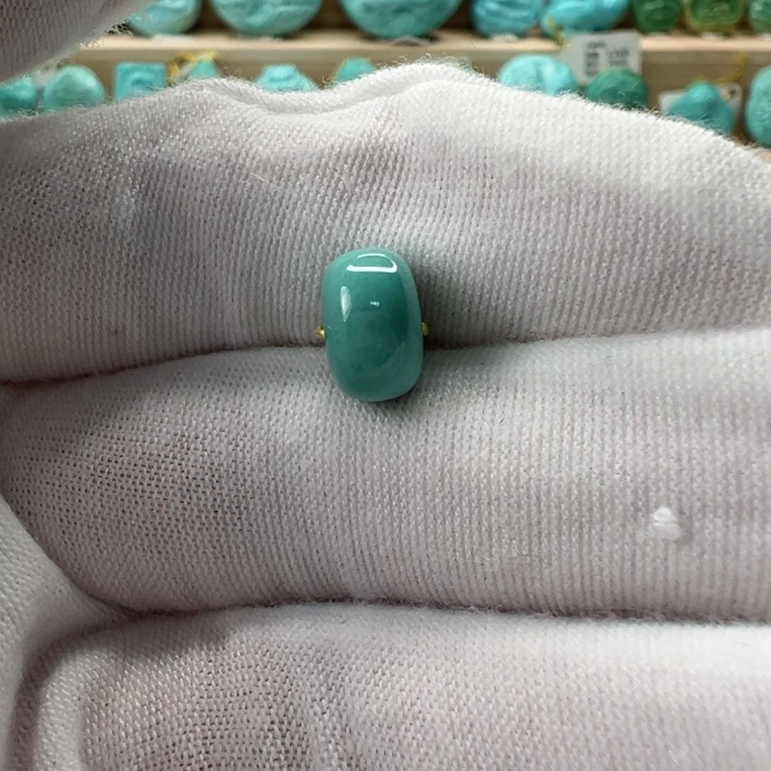 未镶嵌绿松石鼓珠9x5.7mm