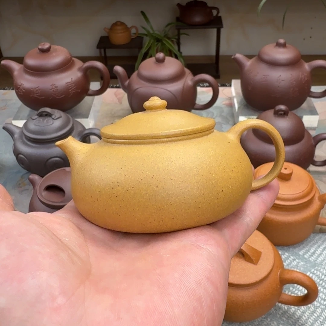 茶壶紫砂寒江 黄段 145cc