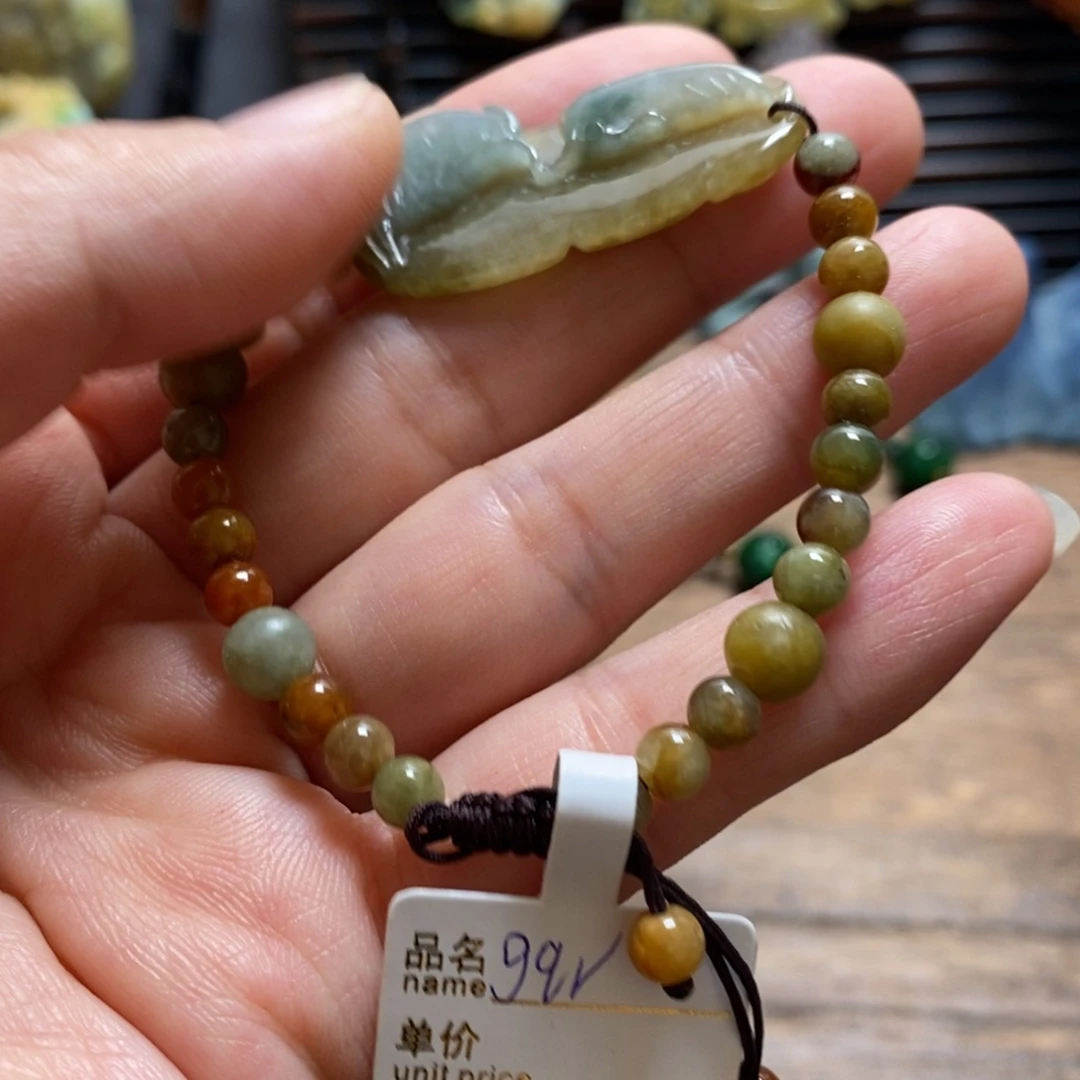 翡翠未镶嵌颈饰复古国风