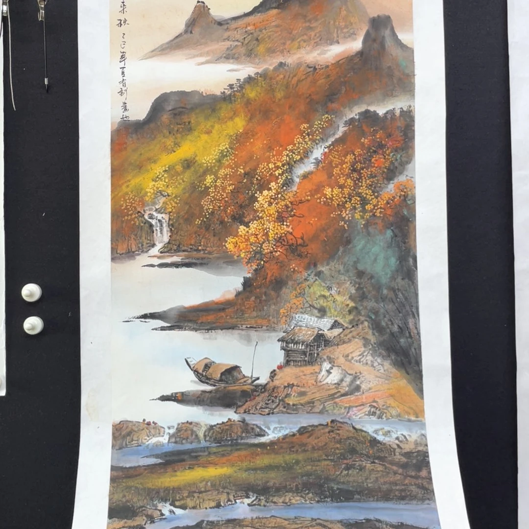 国画手绘国画，精品山水，画心