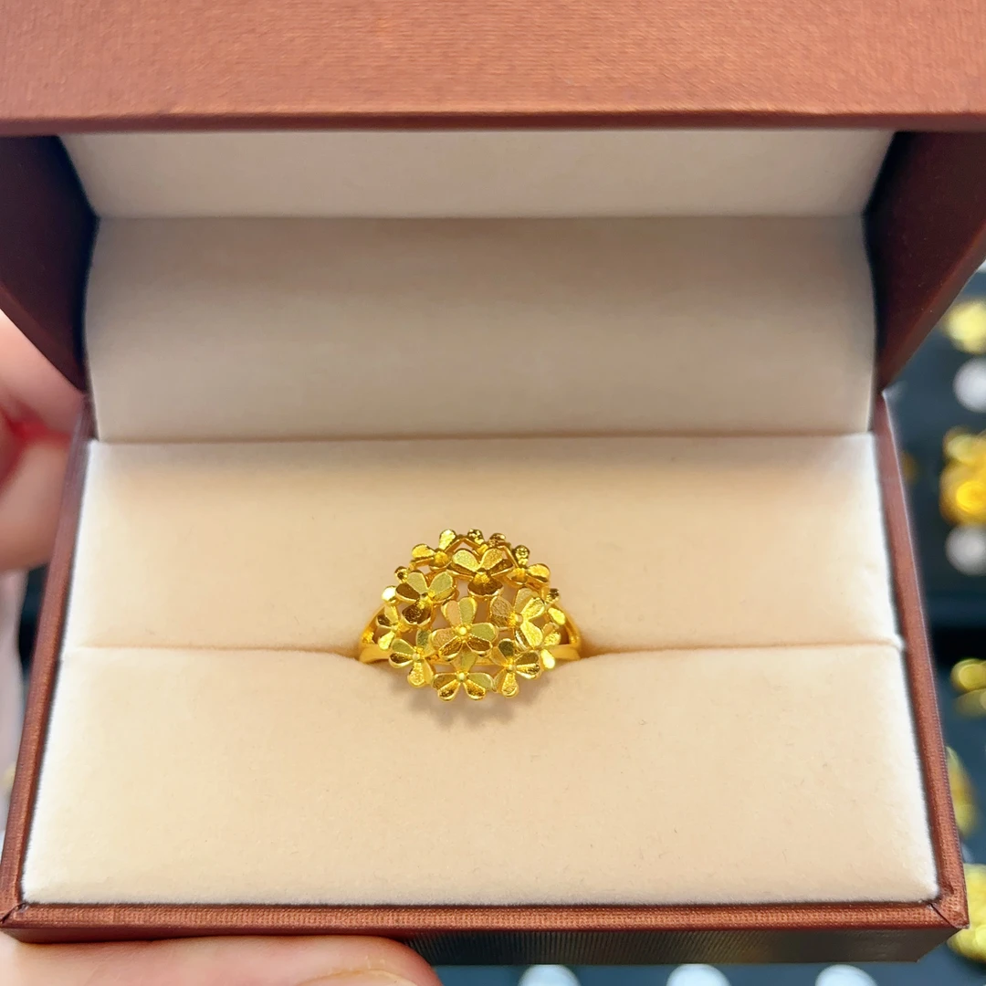 铜合金戒指 爆款繁花系列戒指（015）