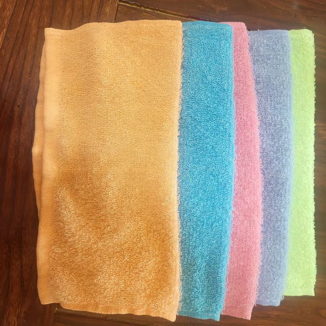 12条全棉素色方巾30*30尺寸混搭