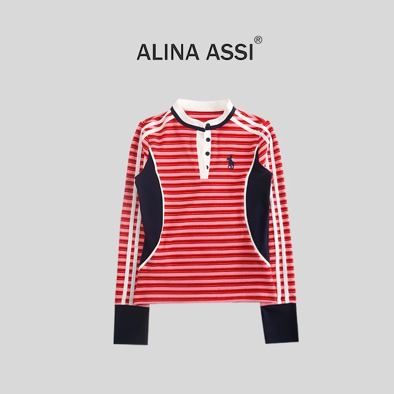 【现货】2025冬季新款显瘦T恤休闲长袖上衣Y1289