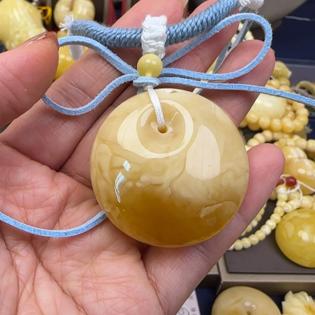 蜜蜡颈饰未镶嵌天然蜜蜡