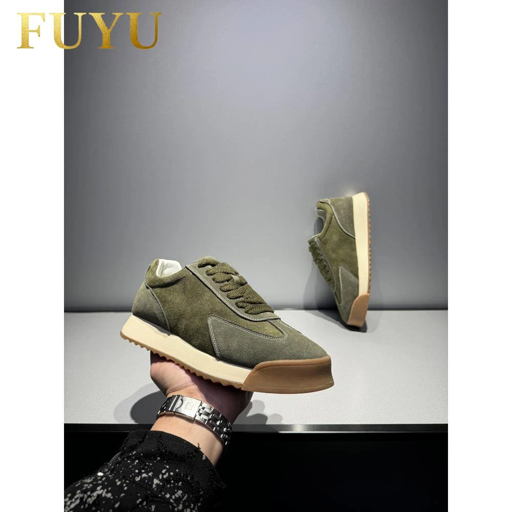 潮牌时尚复古阿甘鞋男士秋冬新款韩版时尚百搭运动休闲低帮男鞋