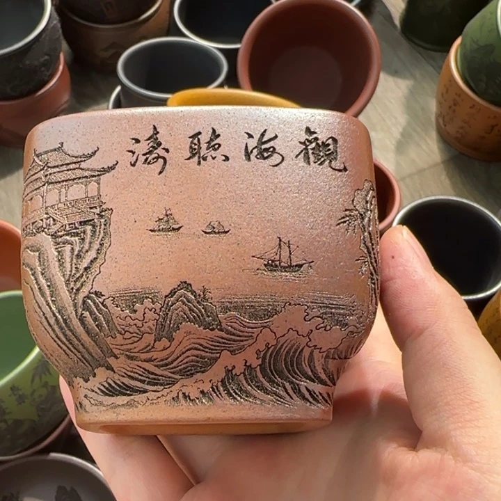 茶杯紫砂全手工紫砂