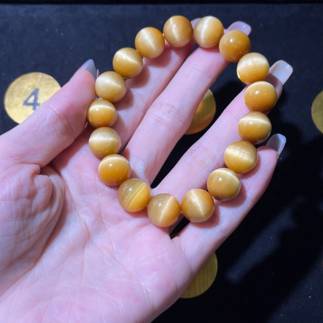 双***木变石未镶嵌手链12mm金刚圈金虎眼