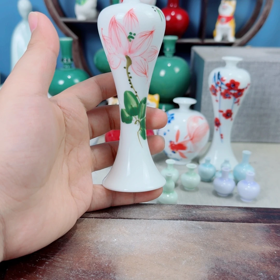 陶瓷手工小花器摆件
