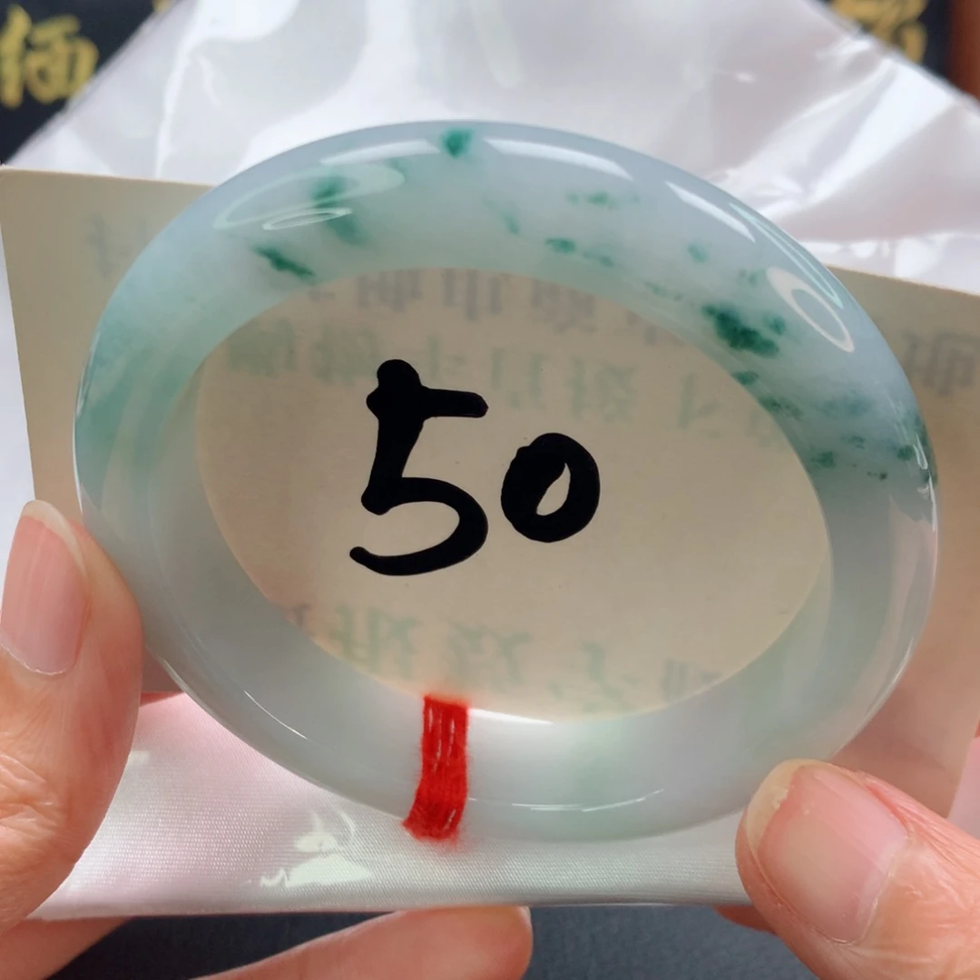未镶嵌手镯翡翠正圈飘花