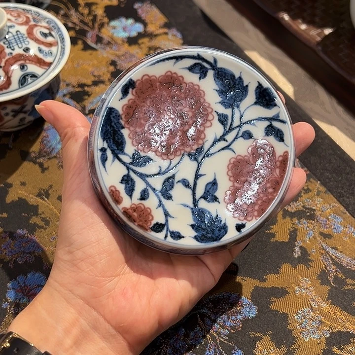 元青拙手仿元青花釉里红
