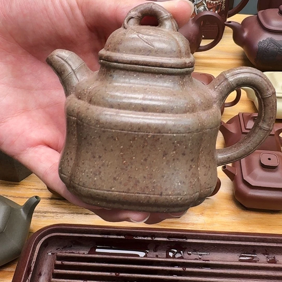 茶壶紫砂四方竹鼎180cc