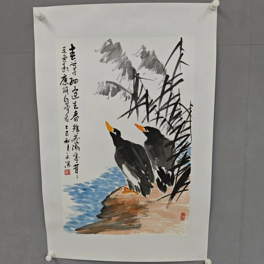 锦泉斋文澜亲笔手绘开三国画作品WL80