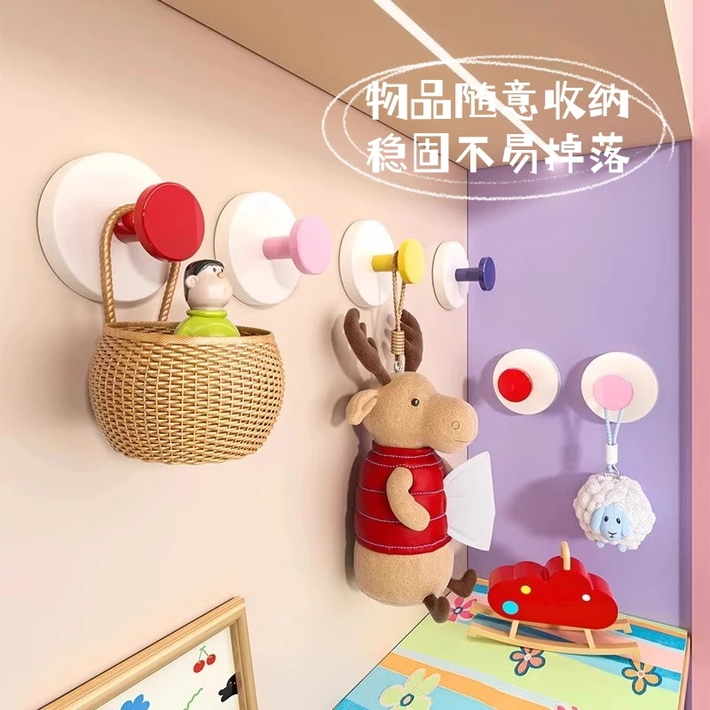 【拍一得六】多巴胺吸盘挂钩免打孔卫生间厨房门后可拆卸承重挂钩