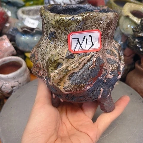 粗陶花盆手工花盆制作