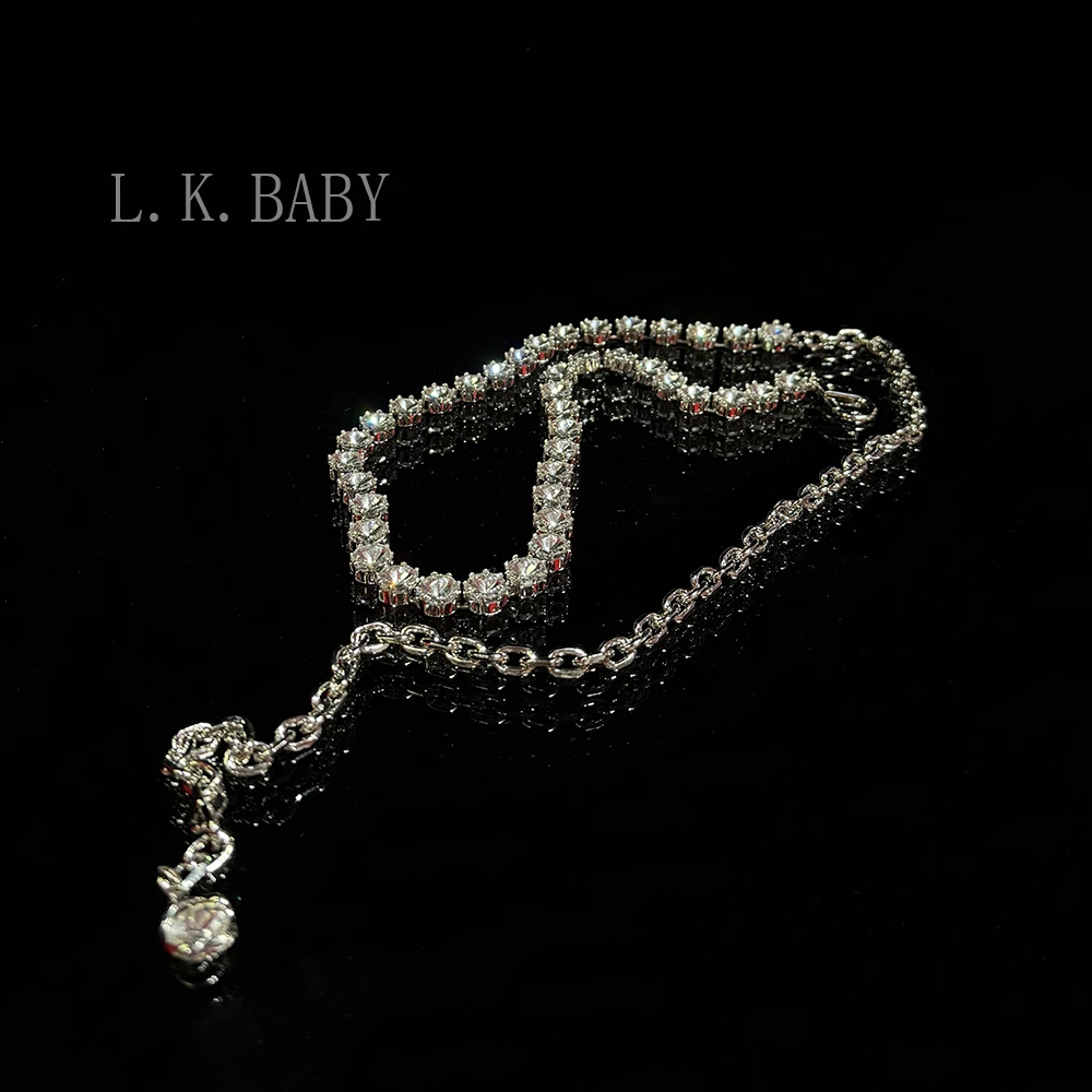 【L.K.BABY】法式奢华重工百搭镶钻腰链山装饰
