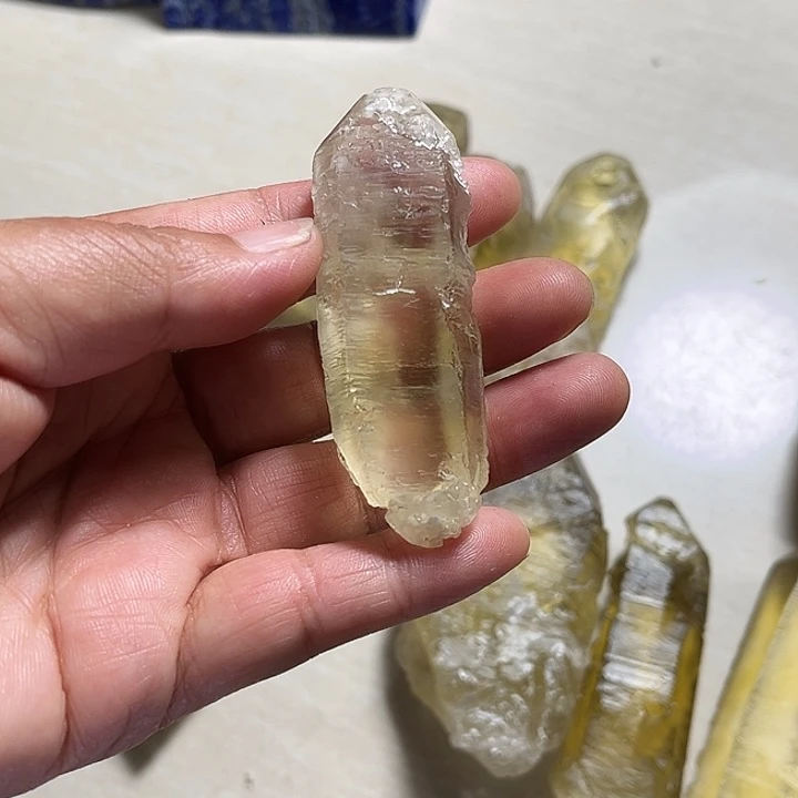 黄晶珠宝半成品未镶嵌小*