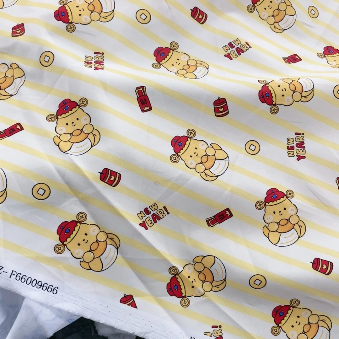 一米价纯棉50支加密斜纹1.5米宽果子布艺地卷