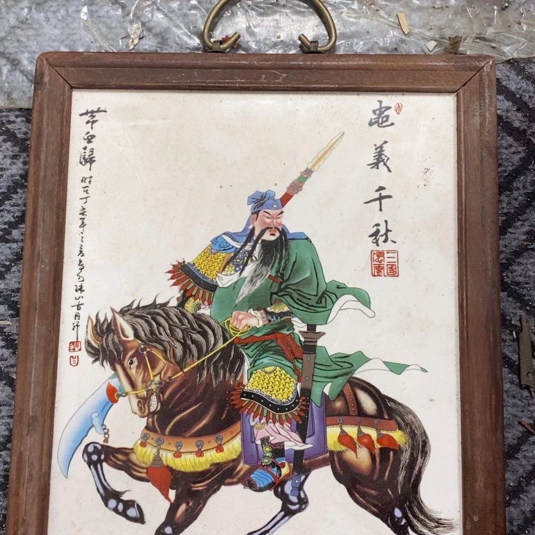 瓷片37*28厘米景德镇瓷板画柴窑烧制