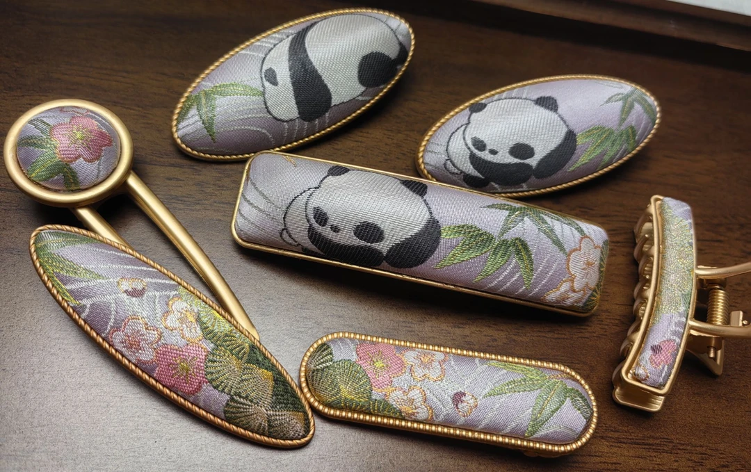 非遗宋锦手工发饰古风纯手工