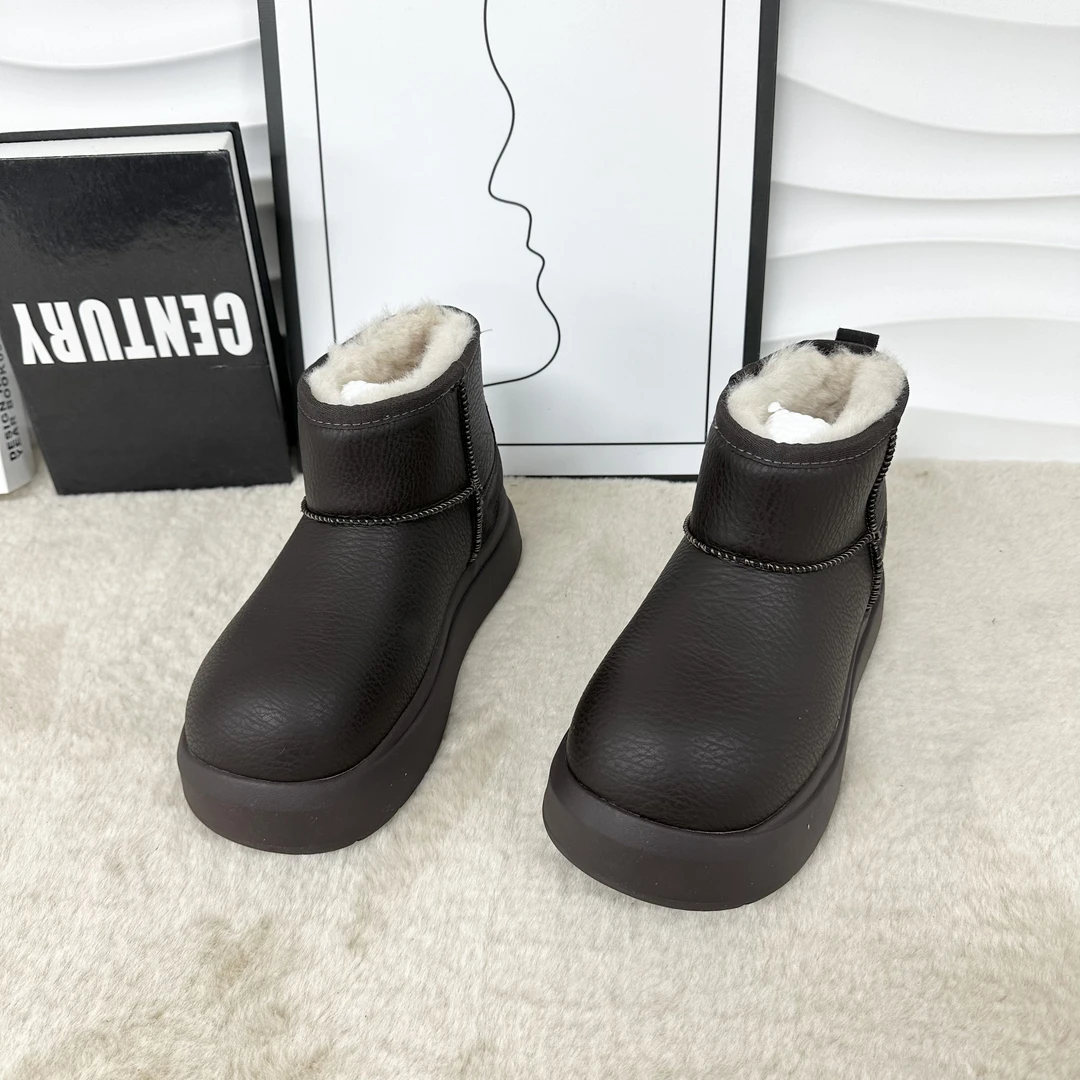 新款气质百搭潮流女士{羊毛}休闲雪地靴/LD/A701