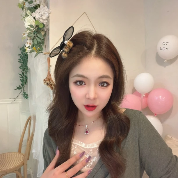 【豹纹兔耳朵】2025秋冬款减龄四公分豹纹兔耳朵刘海夹气质半扎发夹