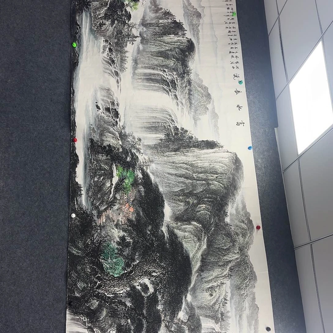 国画作品小姐姐放漏中