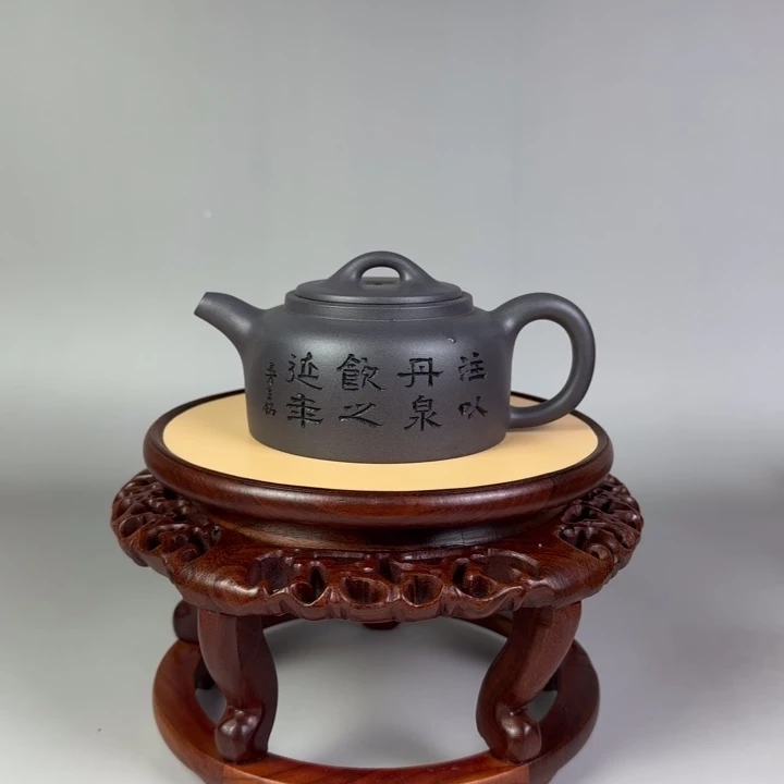 金***子茶壶紫泥井栏壶220 cc左右