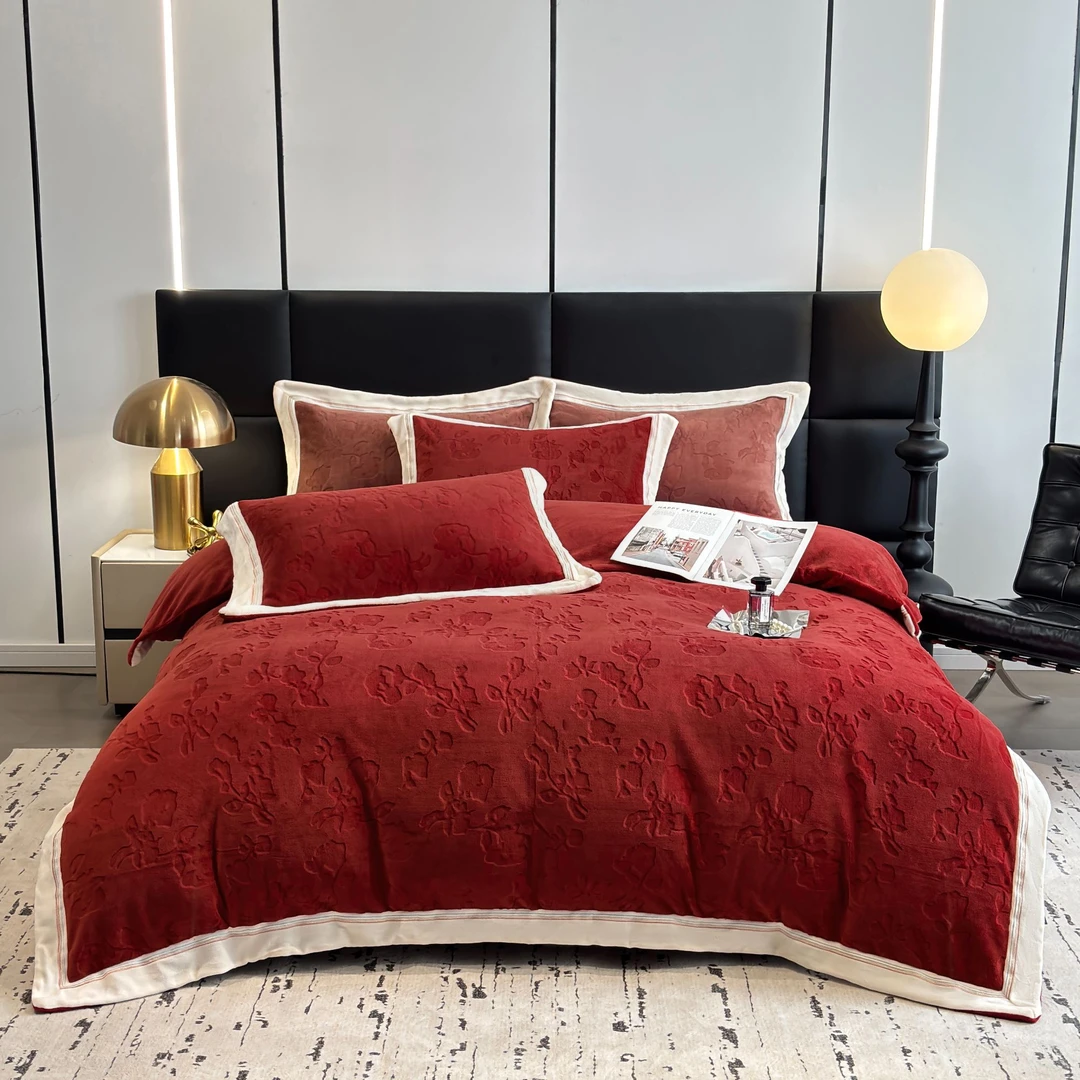 严创优品【玫瑰庄园】彩线刺绣 高奢床品 实物实拍 无美颜 滤镜