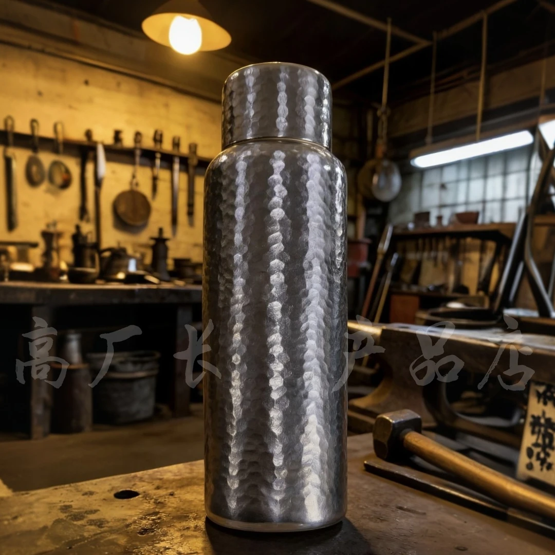 【新款锤纹】新款PPSU纯钛磁吸全身锤纹锻打双层大容量保温杯800ml