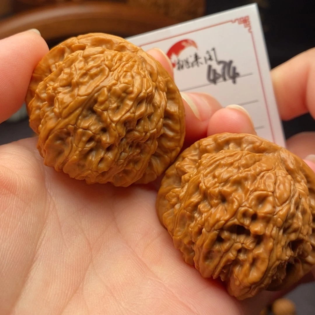 文玩核桃把件474号44白狮子