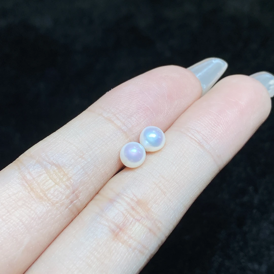 【小北好物】S925银淡水珍珠耳钉约4.5mm+【多样性发一件】2QH74X398