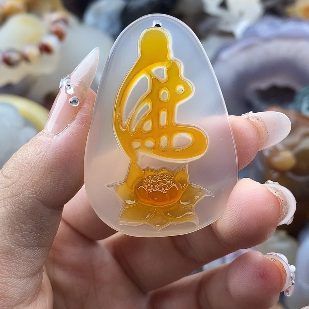 玛瑙/玉髓未镶嵌颈饰玛瑙