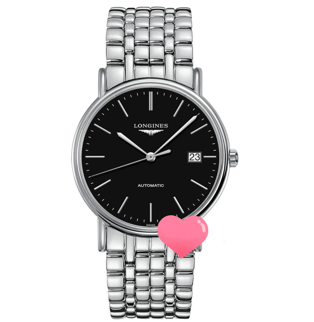 99新 Longines/浪琴 /瑰丽921黑盘条丁/表径38.5/自动机械男表