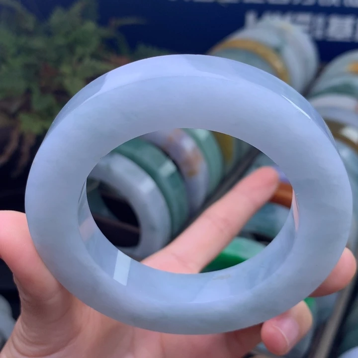 定制翡翠未镶嵌手镯定制不退不换