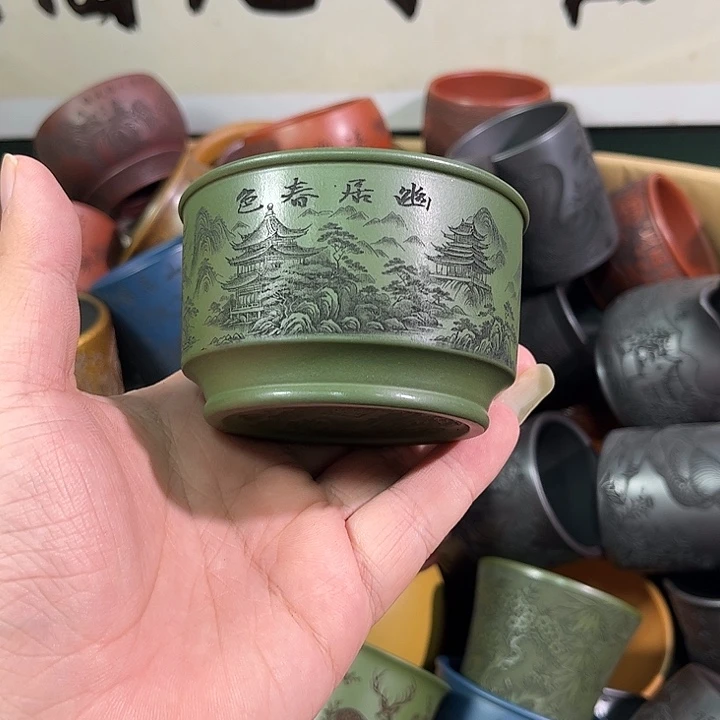 茶杯紫砂全手工紫砂主人杯