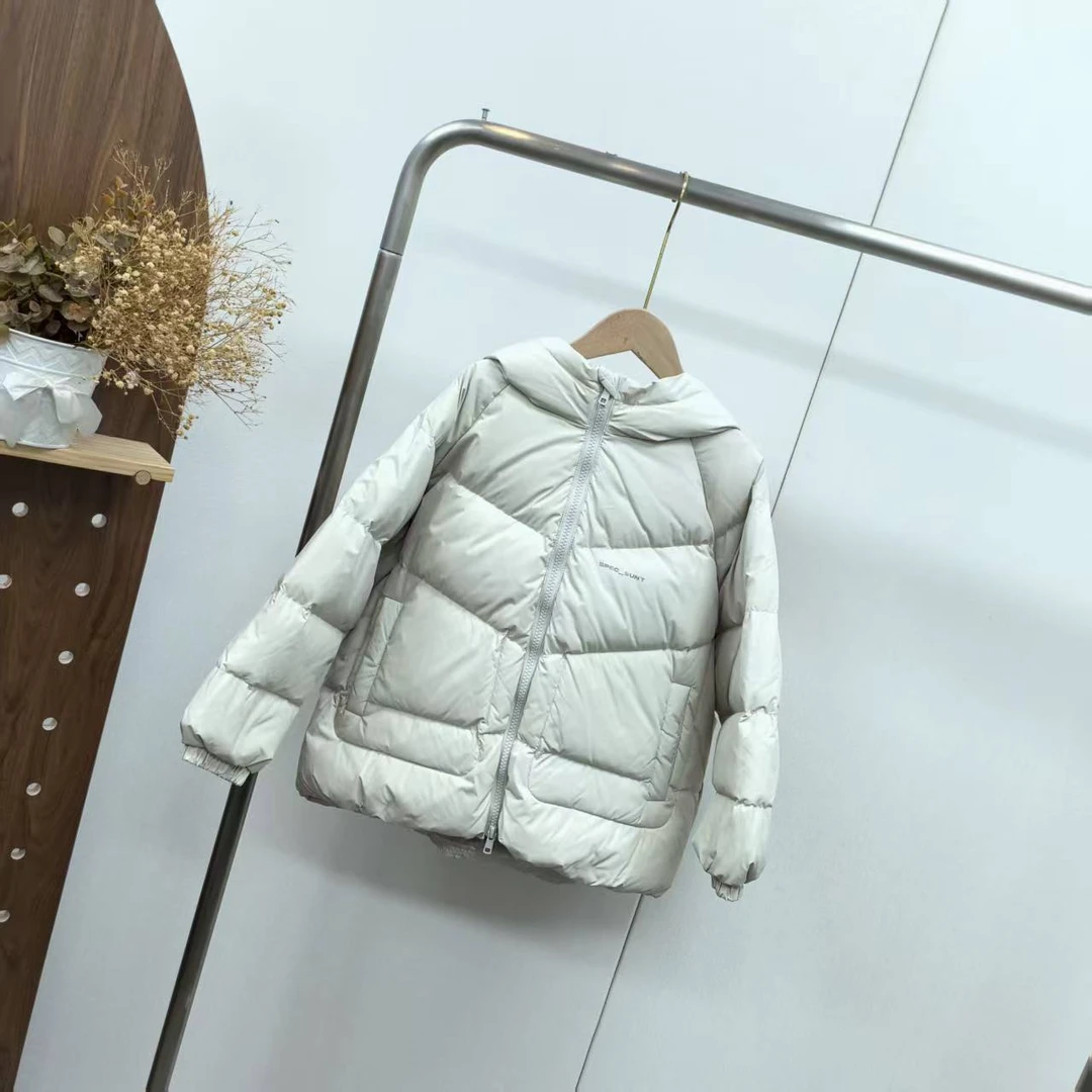【4038A】米白色休闲羽绒服A8-9