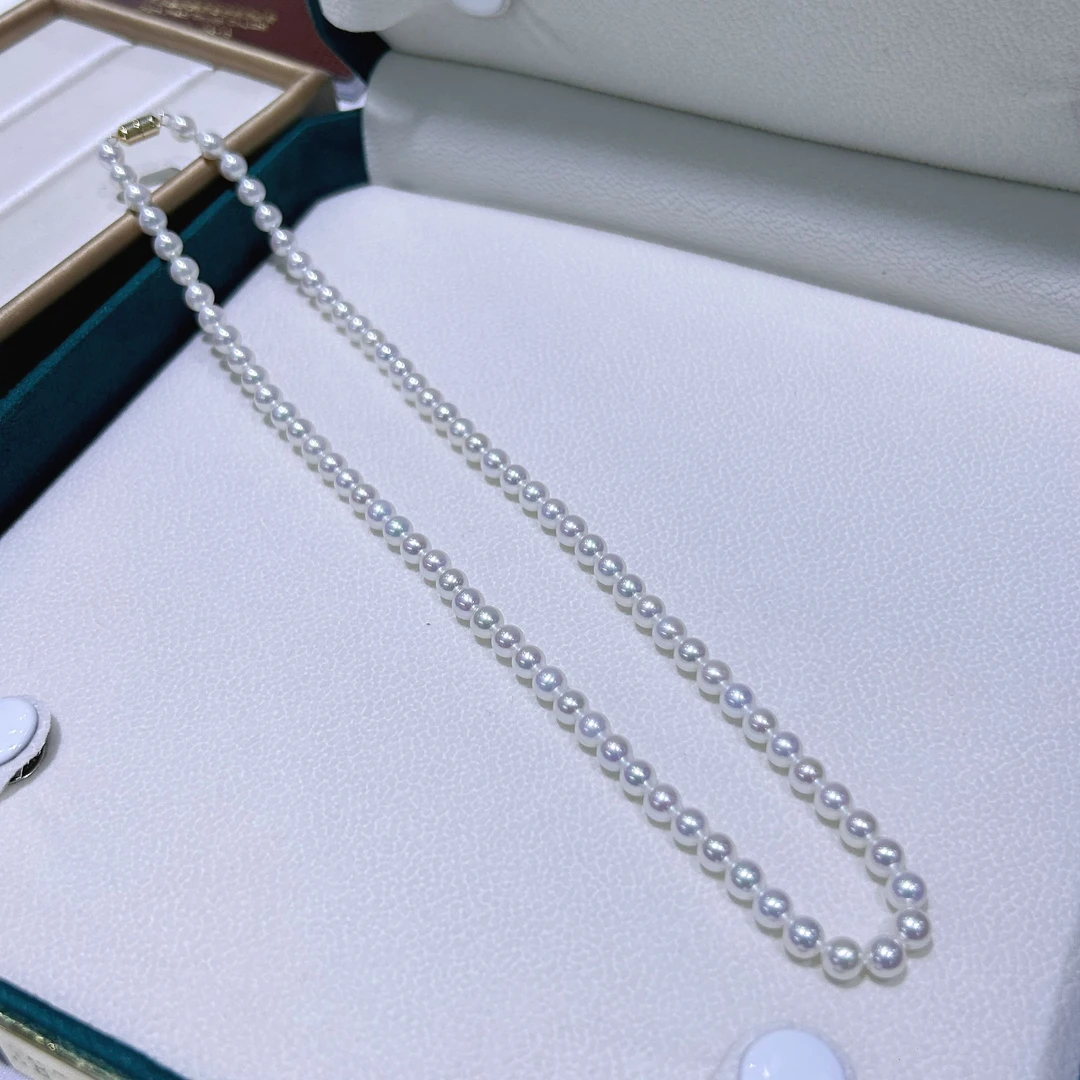 【罗伊伊推荐】淡水珍珠项链 5-6mm 18K金（赠耳钉）ZQ0024