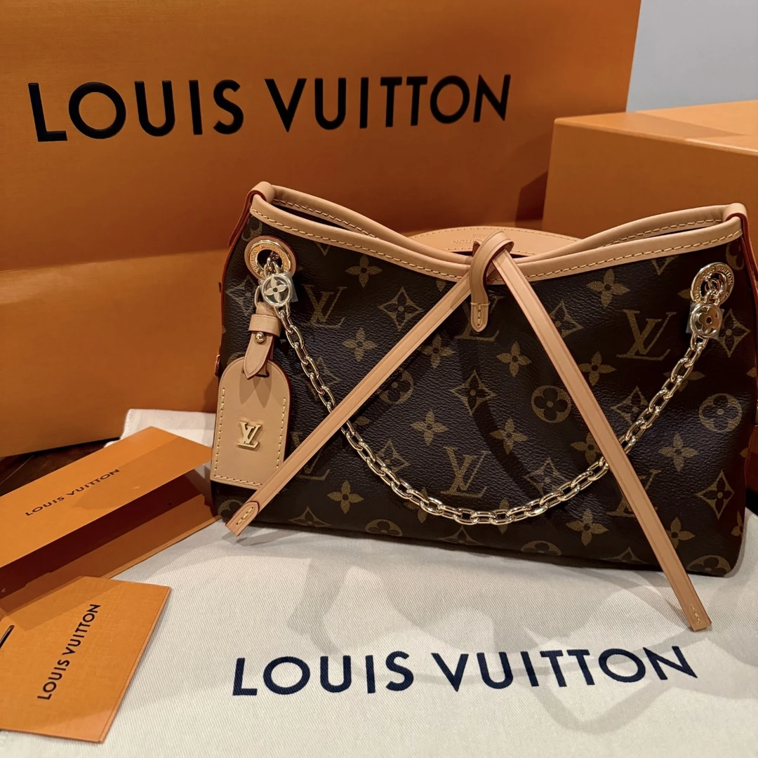 99新 LouisVuitton/路易威登 LV老花carryall bb 25070070-01