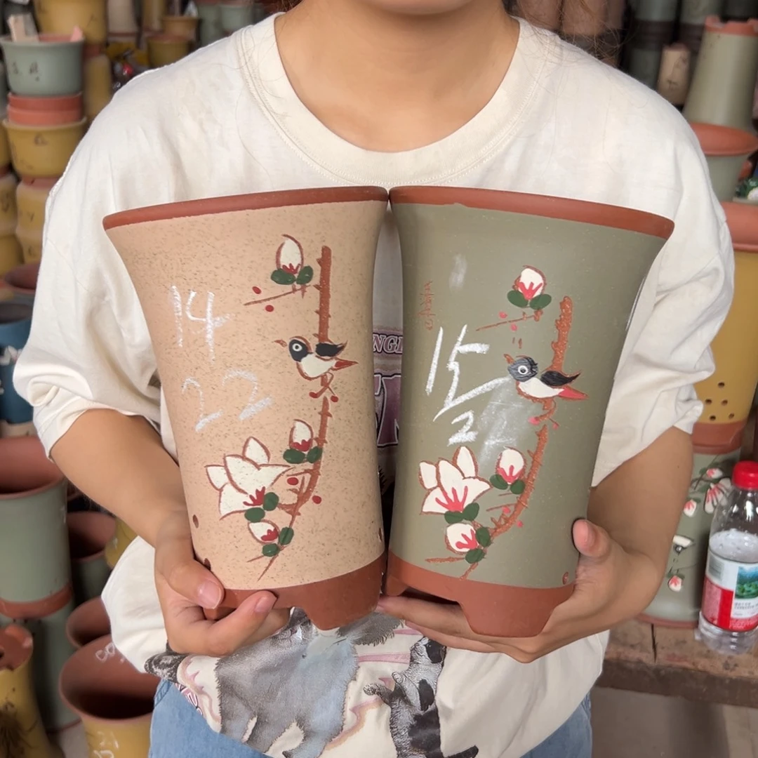 宜兴川阁紫砂花盆