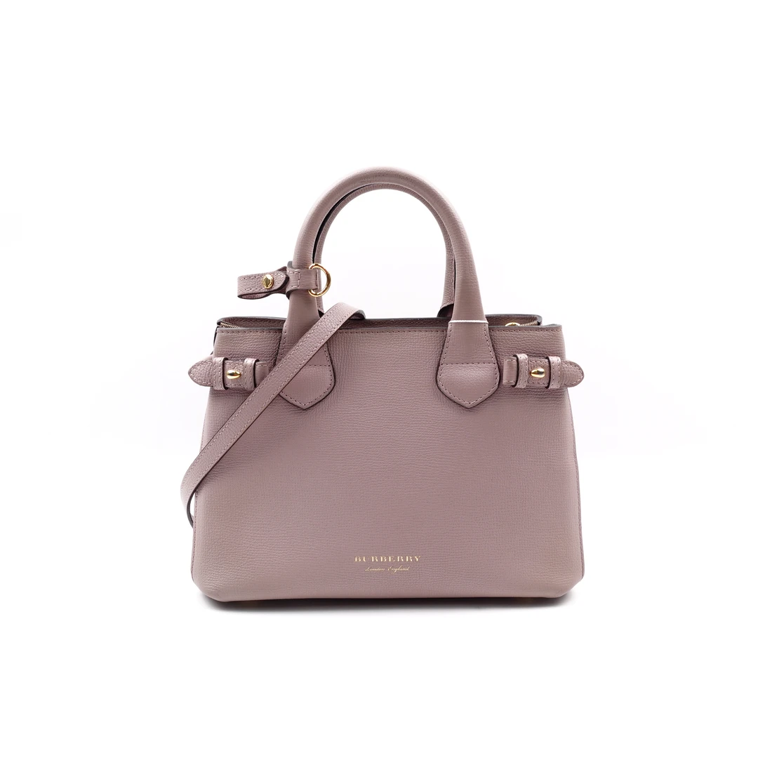 95新 BURBERRY/博柏利 紫色班纳单肩包/T10154922