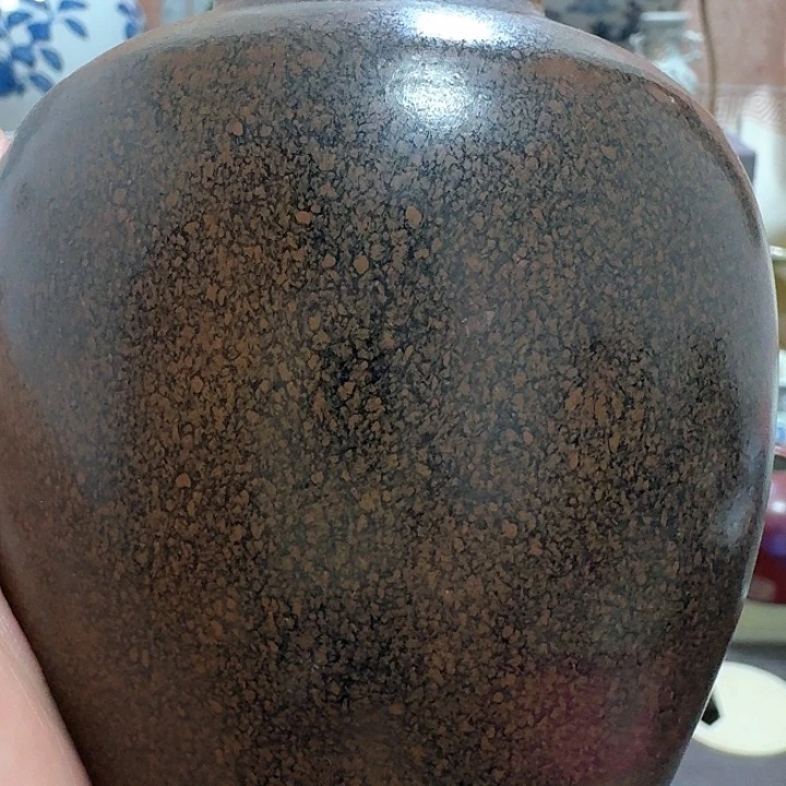 古***商罐一个建窑黑胎小罐子