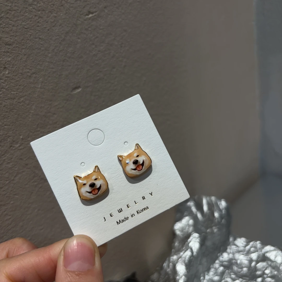 铜合金耳饰 超萌趣味卡通耳钉R680