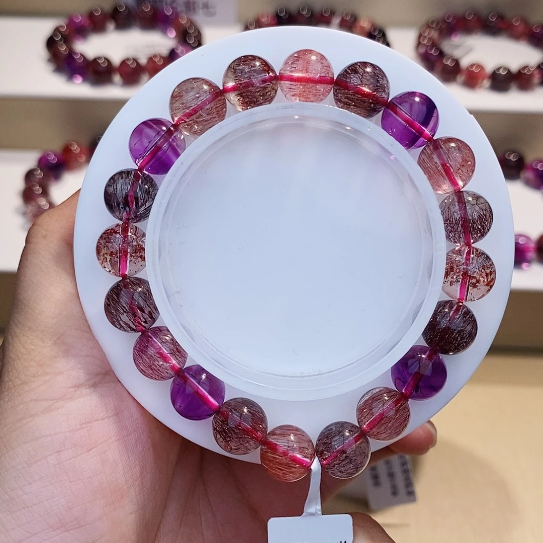 手链水晶未镶嵌黑加仑9+