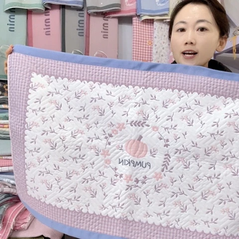 棉特价蓝色南瓜纯棉