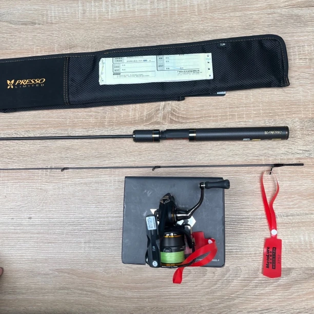 3841-95#  蝴蝶AGS58L直柄路亚竿蝴蝶1000纺车轮套装（竿子卡袋全）