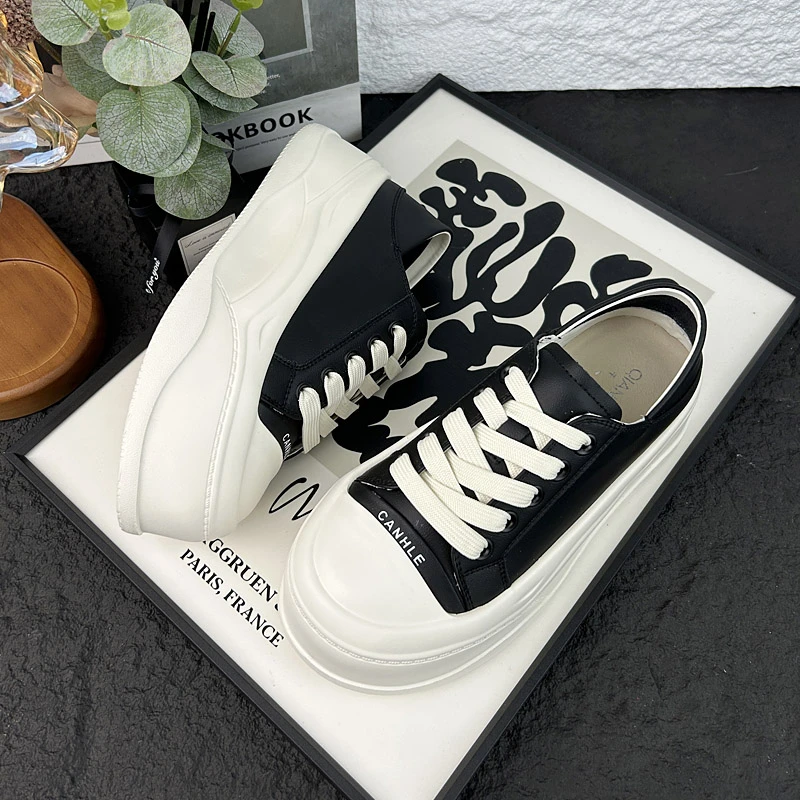 2025春夏两穿新款韩版厚底小白鞋百搭休闲鞋潮品鞋6609-2