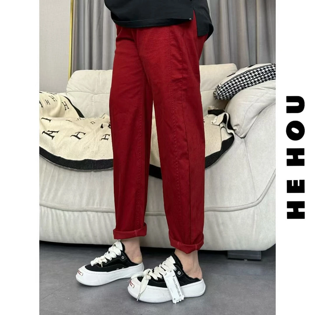 506678 和后大码 夏休闲百搭宽松潮流时尚夏季薄款牛仔裤