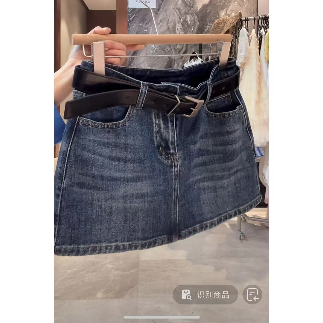 徐秋阳    牛仔日记  春季新款百搭时尚显瘦显腿长牛仔短裙MC0052